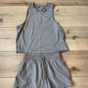 YPB tank and lined shorts set. Both pieces size small